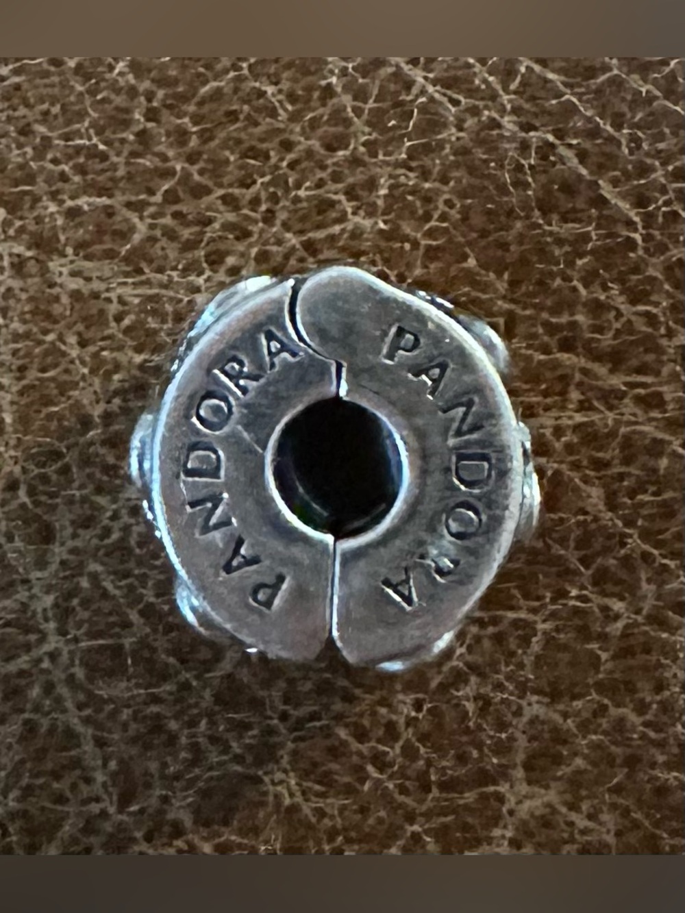 Silver Pandora Charm Stopper - Picture 2 of 3
